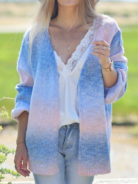 

Acrylic Casual Long Sleeve Outerwear, Multicolor, Sweaters