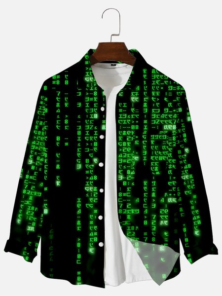 

Halloween Shirt Collar Shirts & Tops, Black, Long Sleeves Shirts