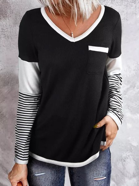 

Striped Casual Shirts & Tops, Black, Blouses & Shirts