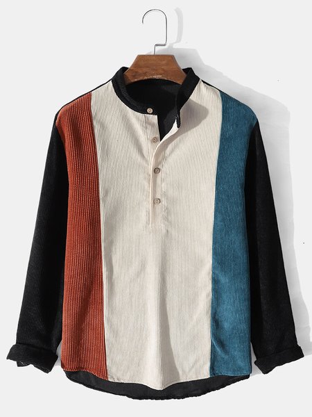 

Solid Work Shirts & Tops, As picture, Men's shirts