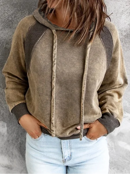 

Shift Long Sleeve Casual Cotton-Blend Sweatshirt, Khaki, Sweatshirts & Hoodies