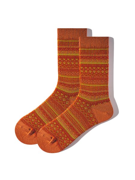 Retro etnico Calzini, Arancia, Socks