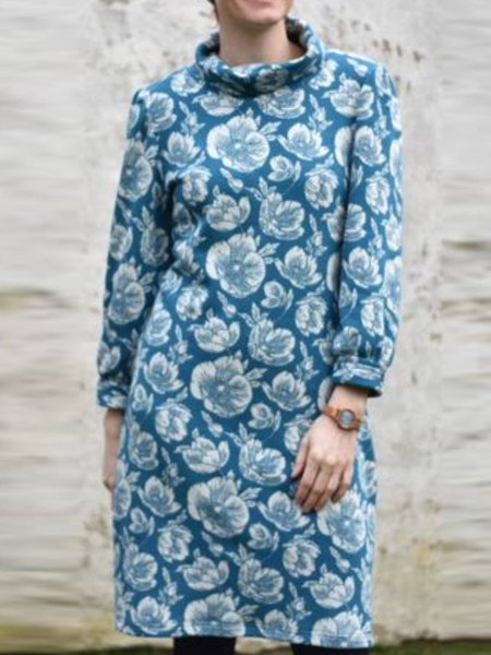 

Printed Long Sleeve Vintage Sweatshirt, Blue, Hoodies & Sweatshirts