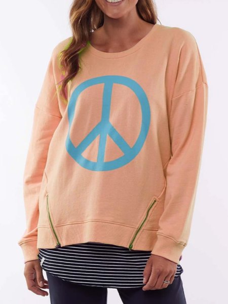 

Cotton Sweatshirt, Light orange, Hoodies and Sweatshirts