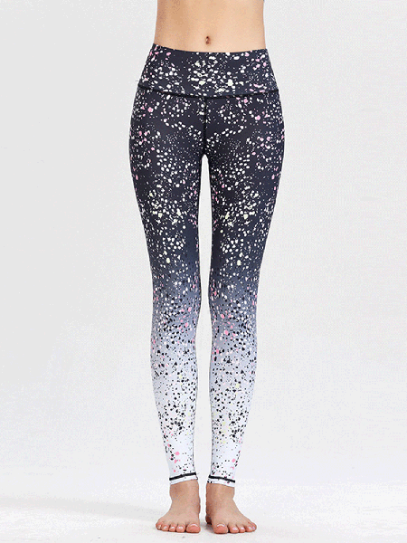 

Sheath Ombre/Tie-Dye Printed Leggings, Leggings