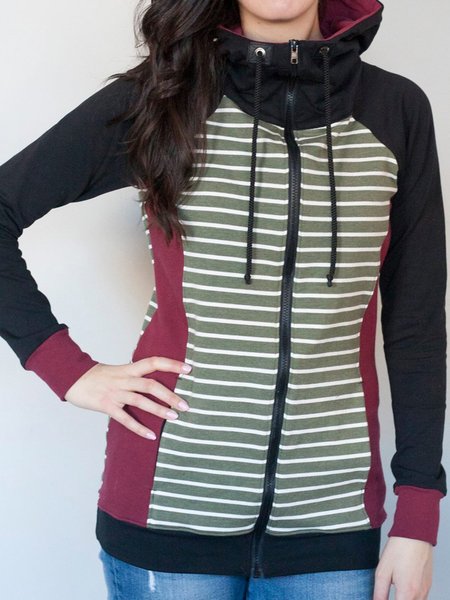 

Striped Long Sleeve Casual Sweatshirt, Stripe, Hoodies & Sweatshirts