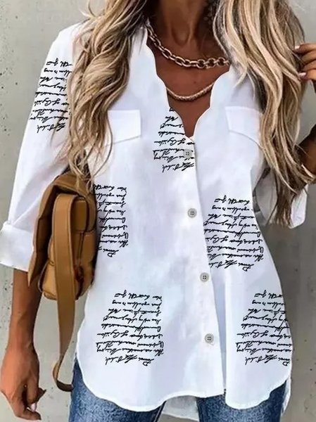 

Work Shift Shirts & Tops, White, Blouses & Shirts