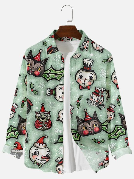 

Casual Shirt Collar Shirts & Tops, Green, Men's Floral shirt