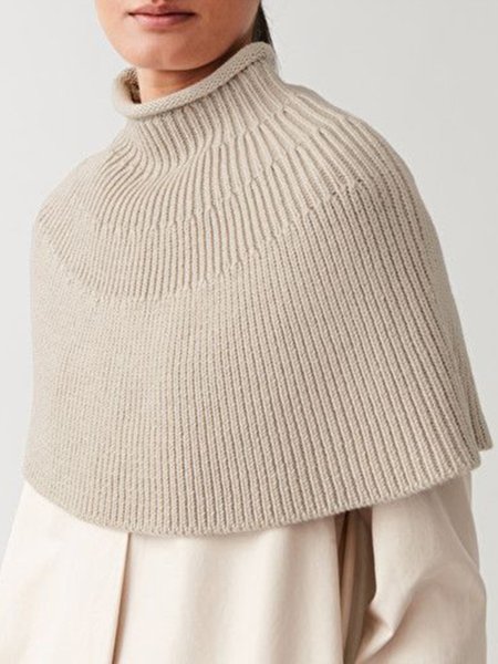

Solid Long Sleeve Shift Sweater, Beige, Pullovers