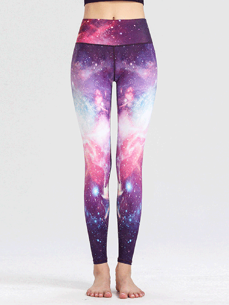 

Sheath Printed Elastane Leggings, Leggings