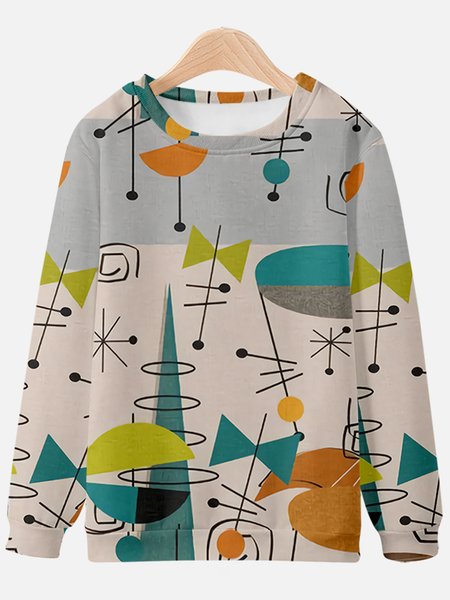 

Men's autumn and winter round neck print sweatshirt, Color, Hoodies&Sweatshirts