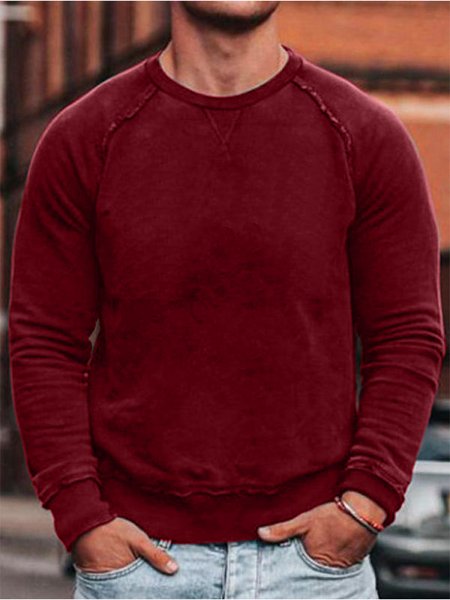 

Men's crew neck Sweatshirt, Red, Hoodies&Sweatshirts