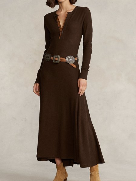 

Gonna Casuale, Rosso marrone, Maxi Dresses