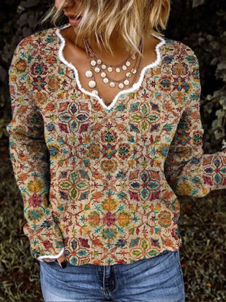 

Cotone miscele Top, Multicolore, Blouses & Shirts