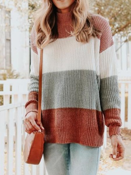 

Casual Plain Knitting Sweater, Multicolor, Knitwear & Sweaters