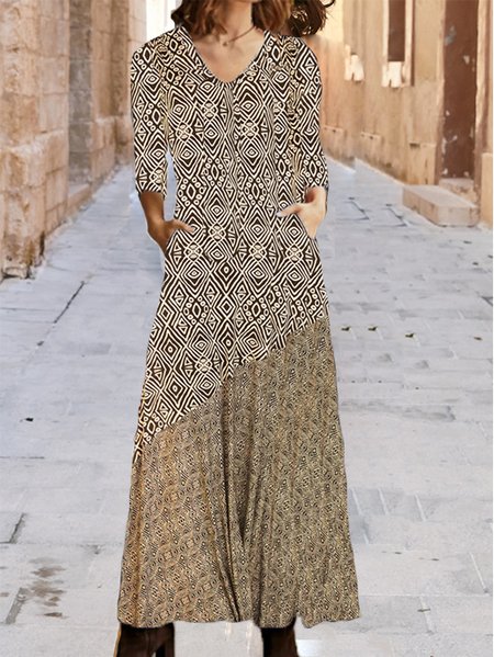 

Vintage Dresses, As picture, Maxi Dresses