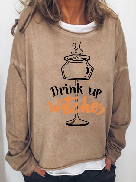 

Drink Up Witches Women's Sweatshirt, Light brown, Hoodies&Sweatshirts