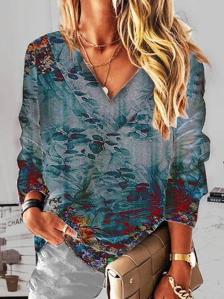

Cotton-Blend Tops, As picture, Tops