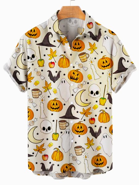 

Halloween Casual Shirts & Tops, As picture, Shirts