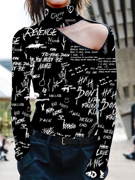 

Shirts & Tops, Black, T-Shirts