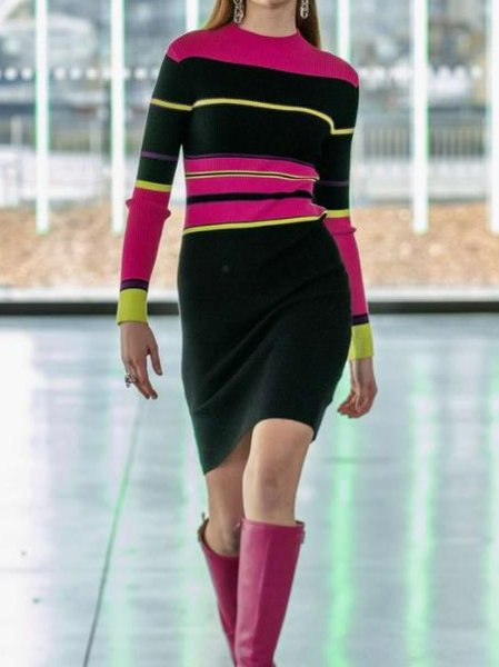 

Striped Dresses, Black, Mini Dresses