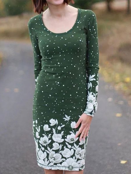 

floral Dresses, Green, Midi Dresses