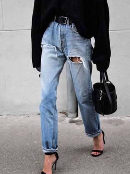 

Casuale Denim Pantaloni, Denim blue, Jeans