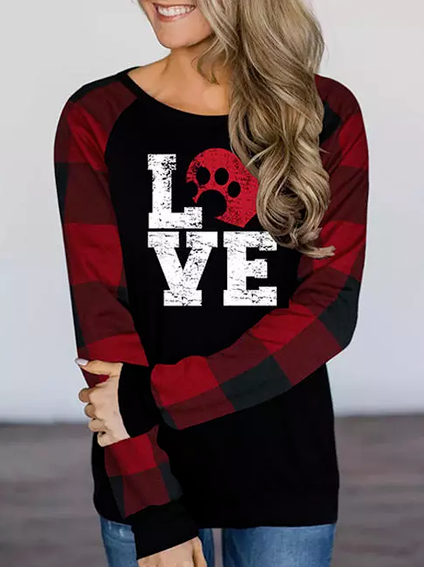 

Casual Sweatshirt, Black-red, Hoodies & Sweatshirts