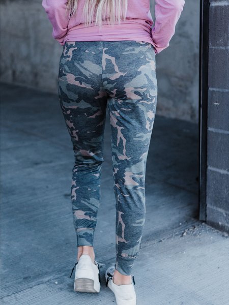 

casual camo Pants, As picture, Pants