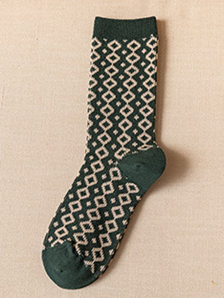 

Simple Breathable Cotton Socks, Socks
