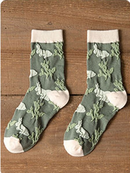 

Vintage Personalized Embroidery Socks, Socks
