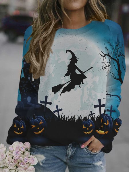 

Witch Prints Women‘s Sweatshirt, As picture, Hoodies&Sweatshirts