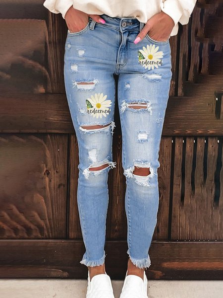 

Denim Pants, Blue, Pants