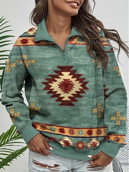 

Basics Shirt Collar Sweatshirt, Green, Hoodies & Sweatshirts