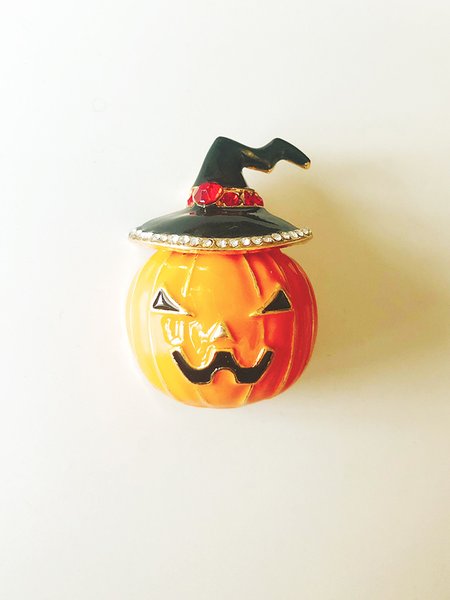 

Simple Halloween Pumpkin Brooch, As picture, Others