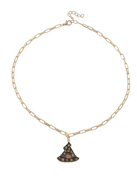 

Personalized Halloween Alloy Necklace, As picture, Necklaces