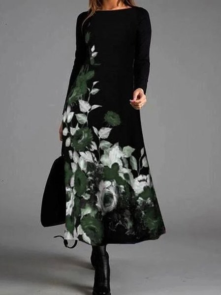 Semplice Abito, Nero, Maxi Dresses
