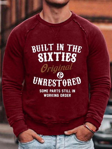 

Built In The Sixties Original And Unrestored Sweatshirt, Red, Hoodies&Sweatshirts