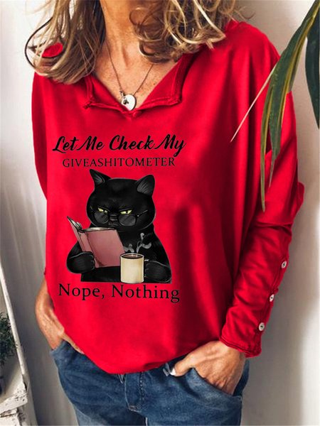 

Let Me Check My Giveashitometer Nope Nothing Sweatshirt, Red, Hoodies&Sweatshirts