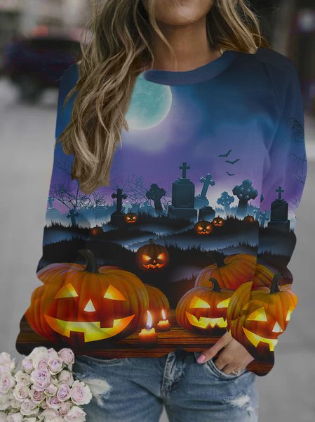 

Funny Halloween Women's Sweatshirt, As picture, Hoodies&Sweatshirts