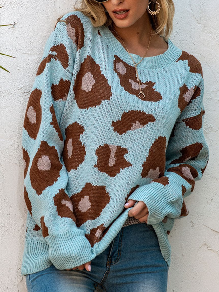 

Wool/Knitting Sweater, Light blue, Sweaters & Cardigans