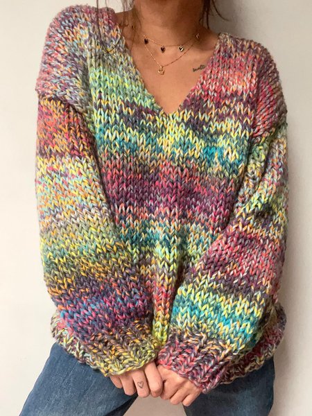 

Cotton Blends Sweater, Multicolor, Sweaters & Cardigans
