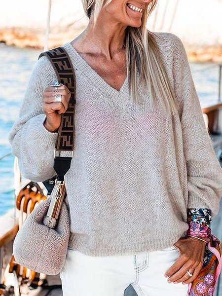 

Boho Sweater, Light gray, Knitwear & Sweaters
