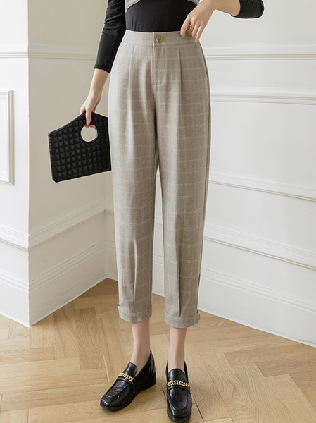 

Vintage Grid Shift Work Pants, Coffee, Pants