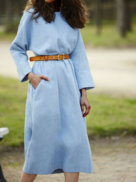 

Casual Dresses, Blue, Midi Dresses