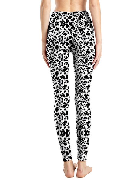 

Printed Regular Fit Leggings, Gray, Leggings