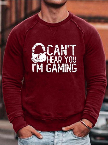 

Can't Hear You I'm Gaming Man Sweatshirt, Red, Hoodies&Sweatshirts