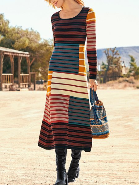 

Casual Dresses, Multicolor, Midi Dresses