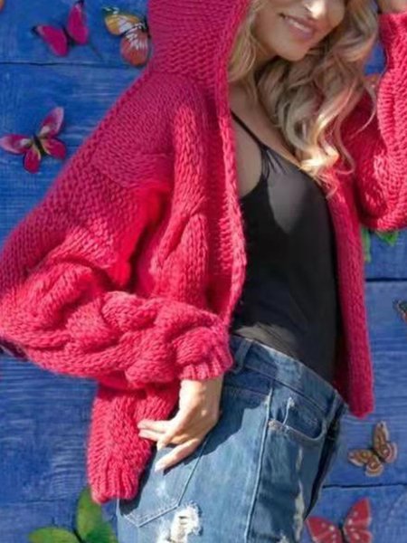 

Outerwear, Rose red, Cardigans