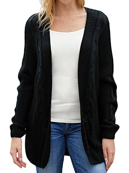 

Spalla Nuda Giubbotto, Nero, Cardigans